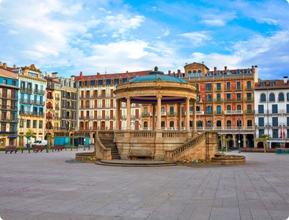 Pamplona Navarra Spain Plaza Del Castillo Square