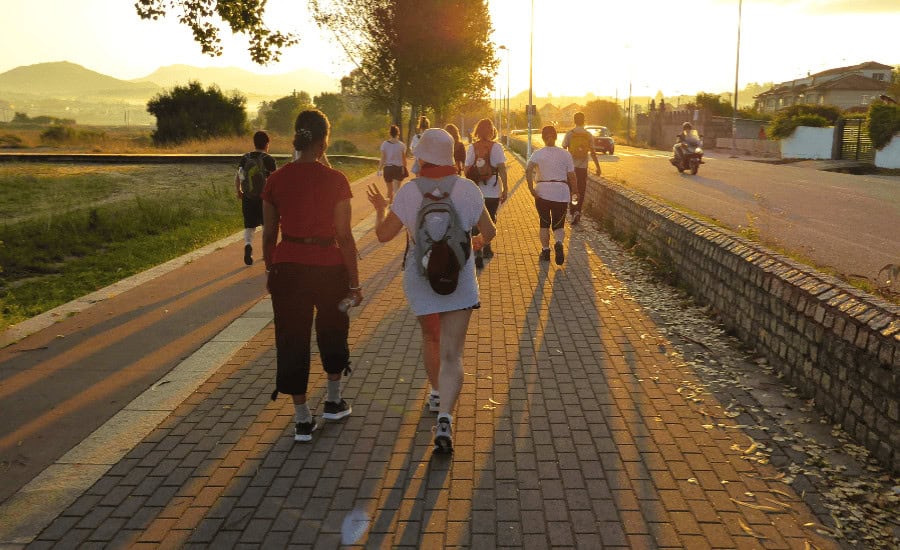 Pilgrims & Sunset