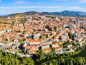 Plasencia aerial view