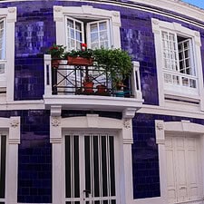 Purple House in Sarria