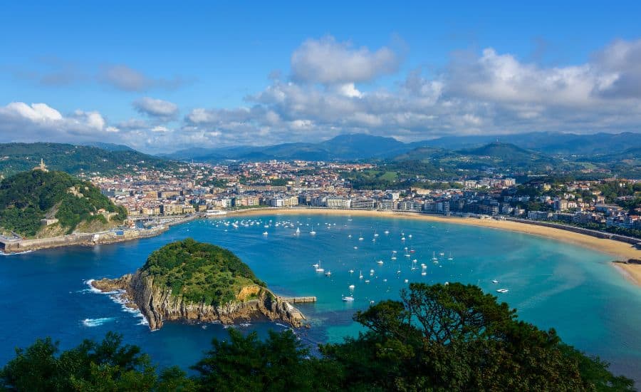 View over San Sebastian Harbour