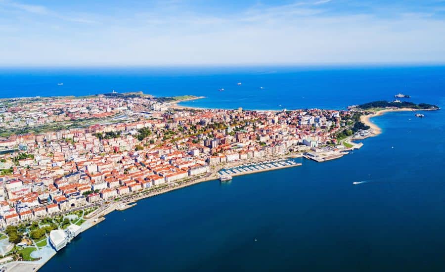 Aerial View of Santander