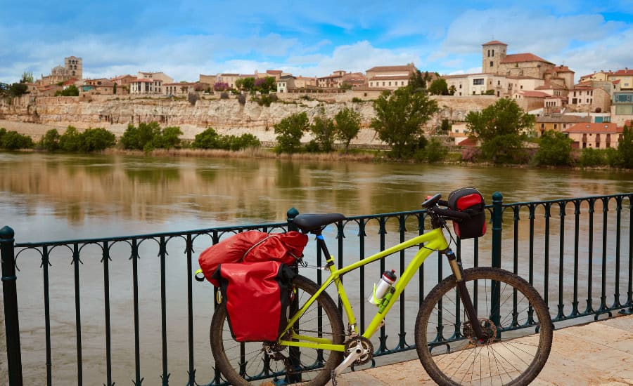 Bike parked in front of Zamora