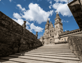 Santiago Cathedral from meters away