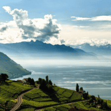 Mountains on Via francigena