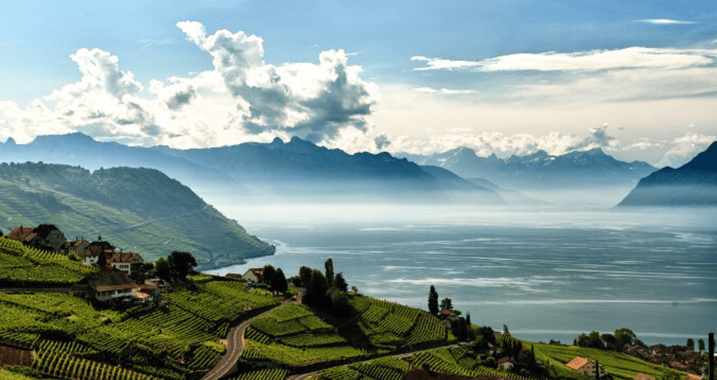 Mountains on Via francigena