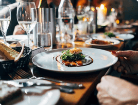 Food in Camino dos Faros restaurant