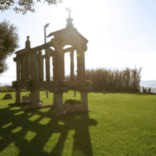 Church monument in Oia