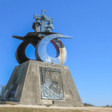 Monument on camino frances