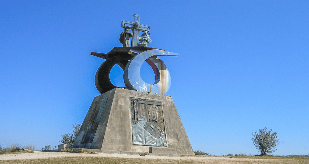Monument on camino frances