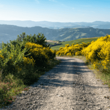 Mountain on Via Francigena