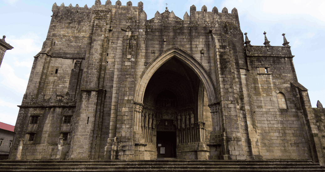 Tui Cathedral on camino portugues coastal