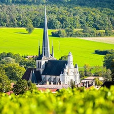 Champagne vineyards in the Cote des Bar area of Aube