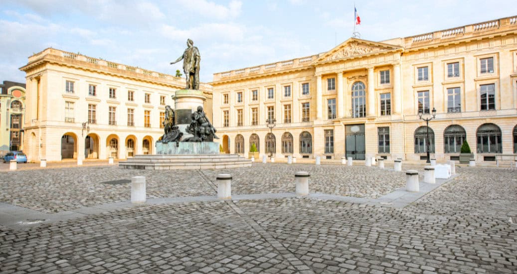 Royal Square in Reims City, France