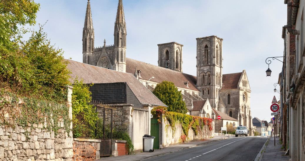 Saint-Martin de Laon abbey in Laon