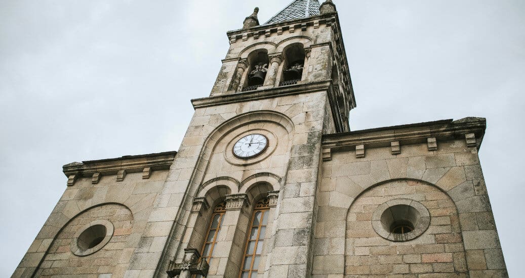 Santa Marina Church, in Sarria, Spain