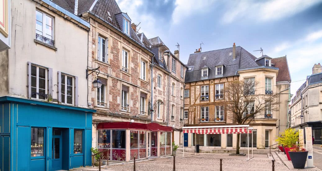 Street in Laon, France