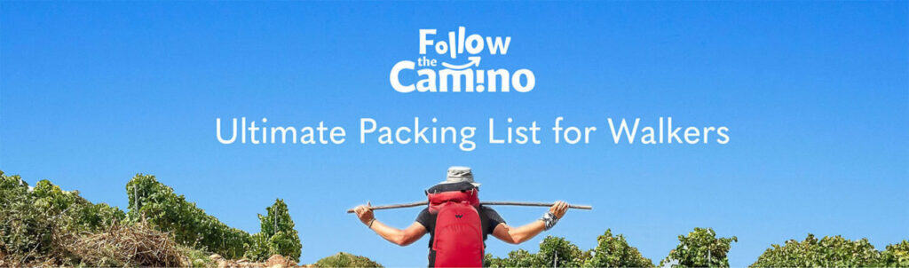 packing list for walkers person with a backpack