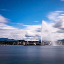 Fountain in Lake Geneva