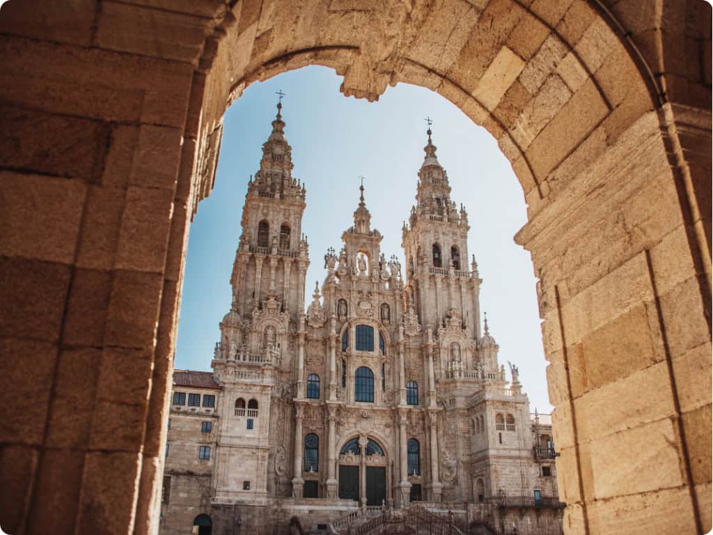 Cathedral in Santiago de compostela