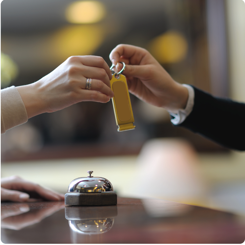 Check in at a hotel on the Camino de Santiago