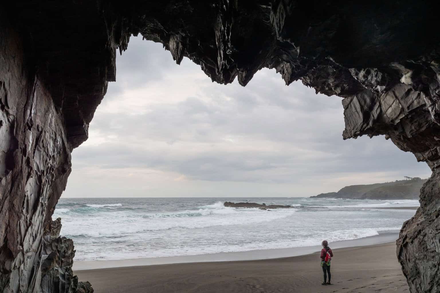 Cave on Beach near Navia