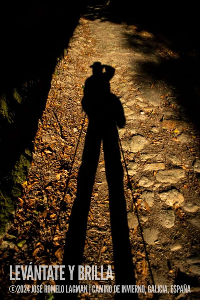 Man pilgrim shadow