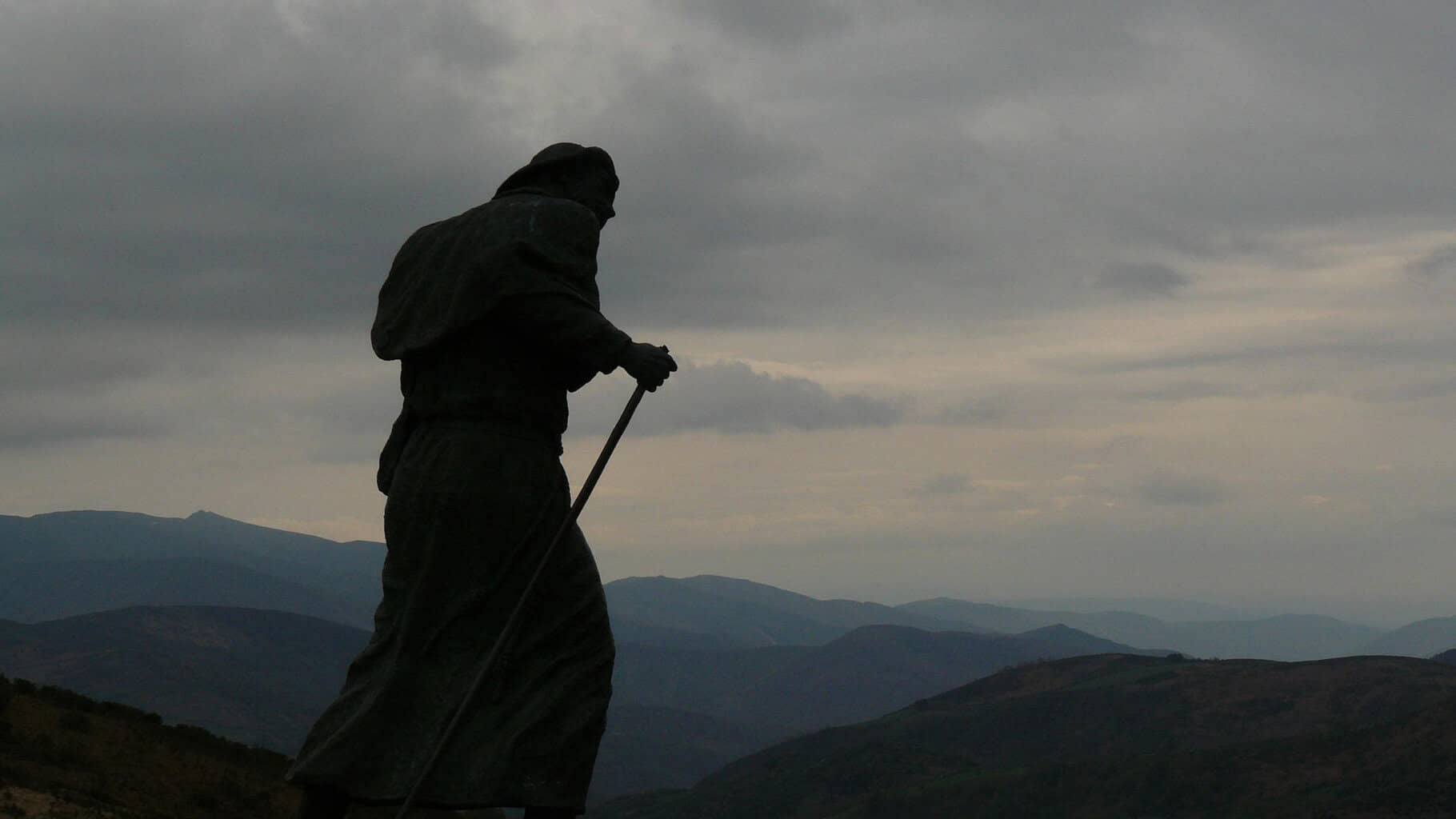 Historic women walking the Camino de Santiago